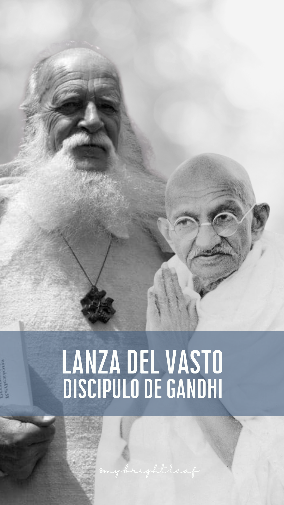 Lanza del Vasto con Gandhi